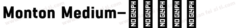 Monton Medium字体转换